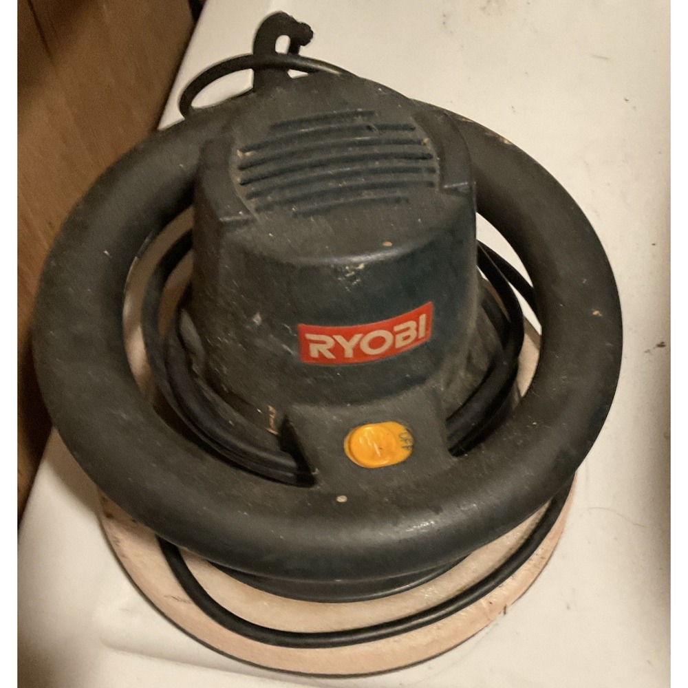 Ryobi Corded Electric Floor Buffer/Polisher, Black, Round Pad